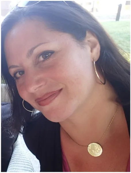 Nicole Cantore Koester, fine artist and designer with a studio at The Knowlton in Bridgeport, CT.