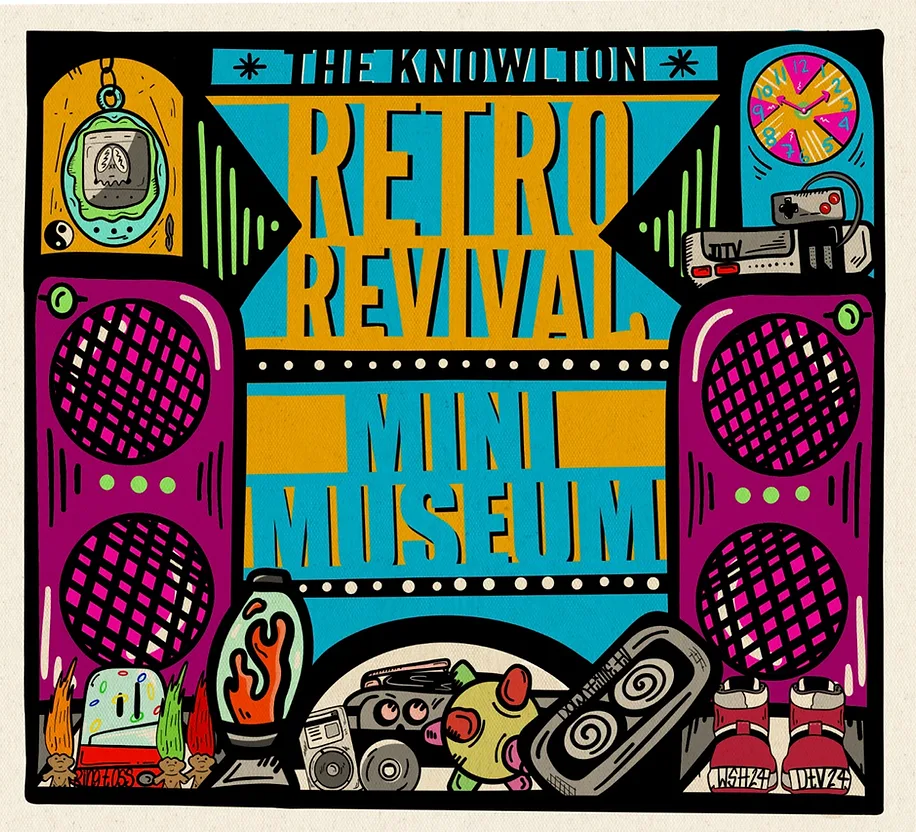 The Retro Revival Mini Museum mark, a pop culture time capsule at The Knowlton in Bridgeport, CT.